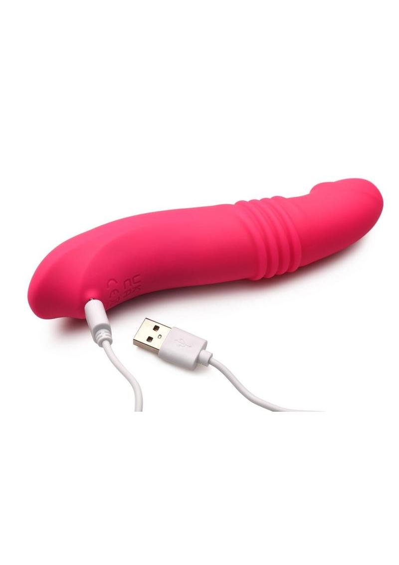 Gossip Blasters 10x Rechargeable Silicone Thrusting Vibrator