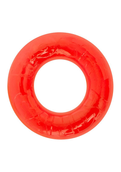 Gummy Cock Ring - Red - One Size