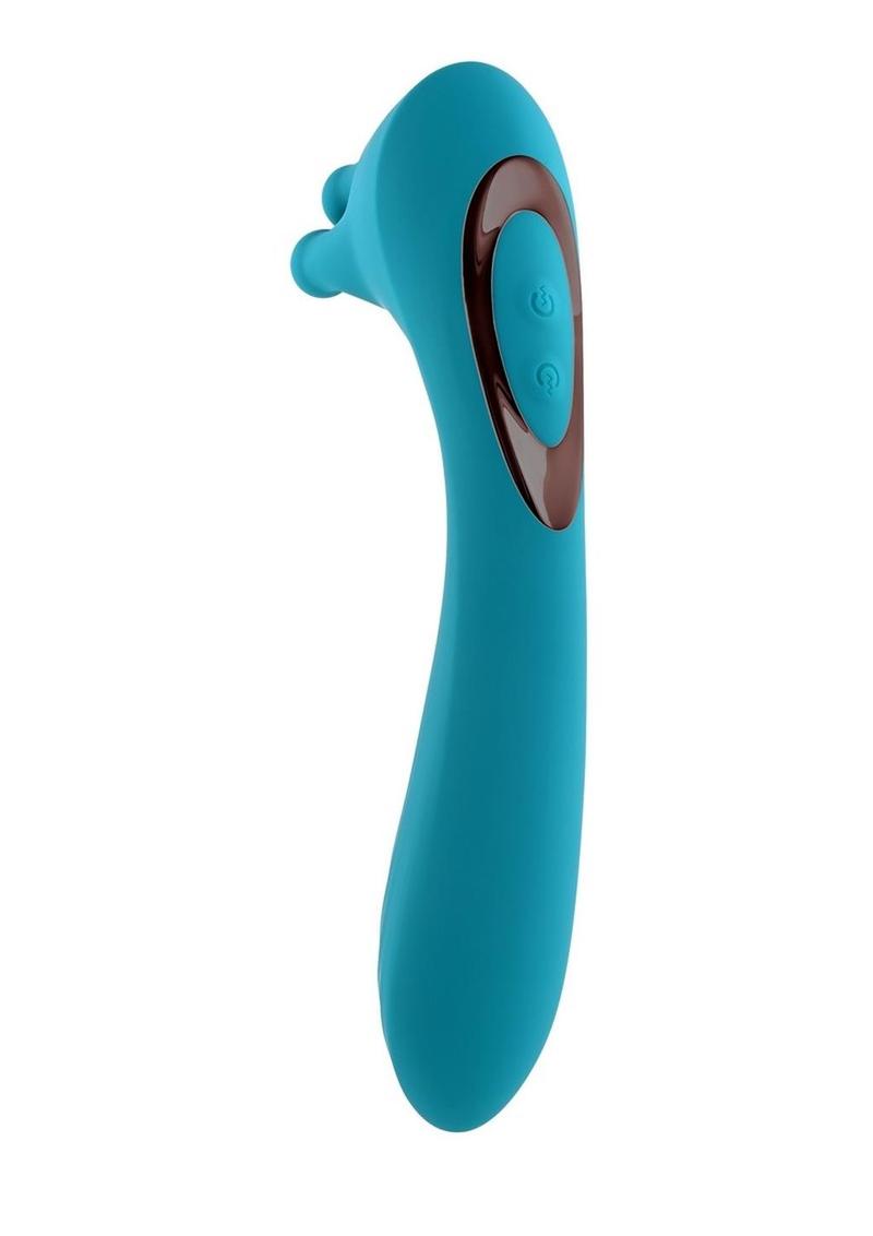 Heads Or Tails Silicone Rechargeable Dual Vibrator