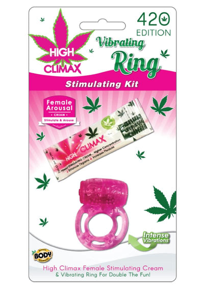 High Climax Cock Ring Stimulating Kit - Pink