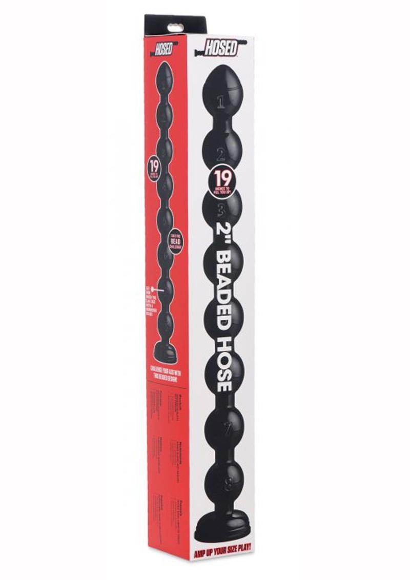 Hosed Beaded Hose 2in - 19in Long - Black