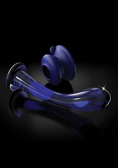 Icicles No. 89 Glass G-Spot Wand with Bendable Silicone Suction Cup