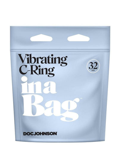 In A Bag Silicone Vibrating C-Ring - Black