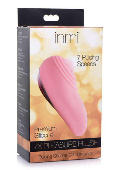 Inmi 7x Pleasure Pulse Pulsing Silicone Rechargeable Clitoral Stimulator - Pink