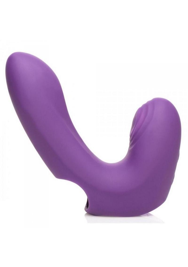 Inmi Finger Pulse Rechargeable Silicone Finger Vibrator - Purple