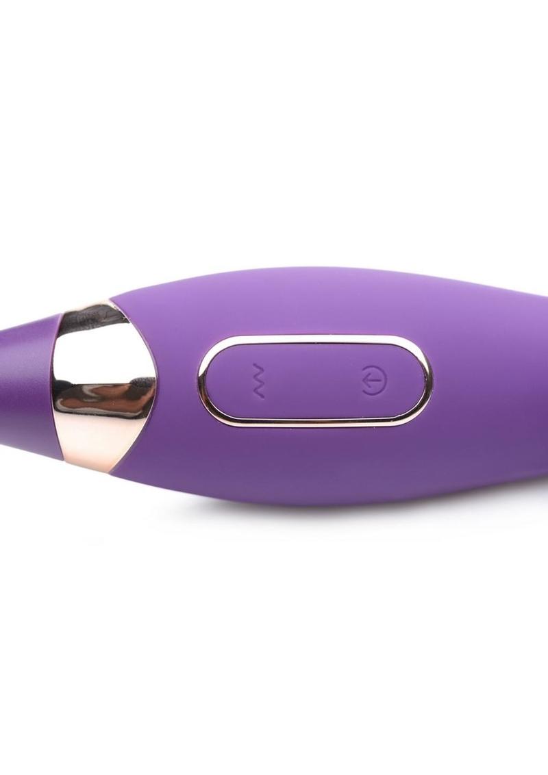 Inmi Power Zinger Pro Pulsing G-Spot Silicone Rechargeable Pinpoint Vibrator with Interchangeable Tips