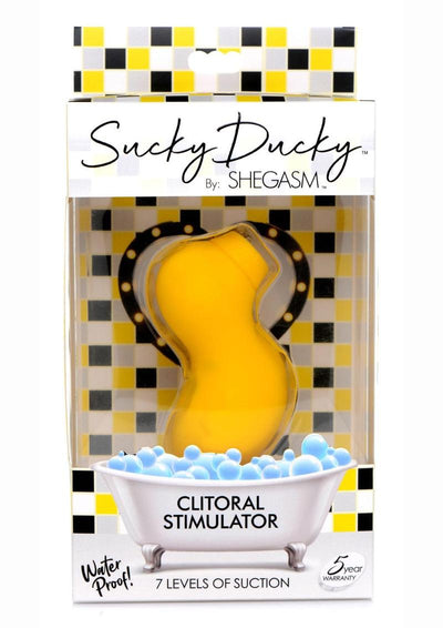 Inmi Shegasm Sucky Ducky Silicone Rechargeable Clitoral Stimulator - Yellow