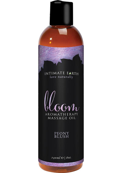 Intimate Earth Bloom Aromatherapy Massage Oil Peony Blush - 8oz