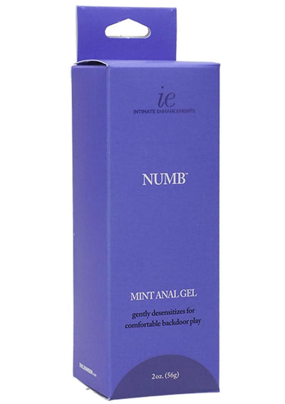 Intimate Enhancements Numb Anal Gel - Mint - 2oz - Boxed