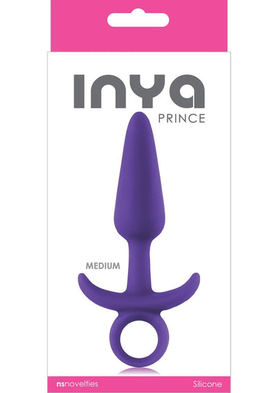 Inya Prince Silicone Butt Plug - Purple - Medium