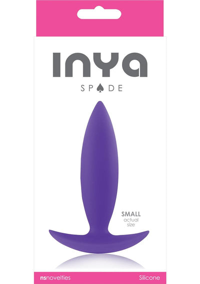 Inya Spade Silicone Butt Plug - Purple - Small