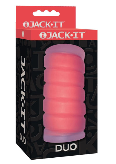 Jack-It Stroker Duo Masturbator - Cherry/Red