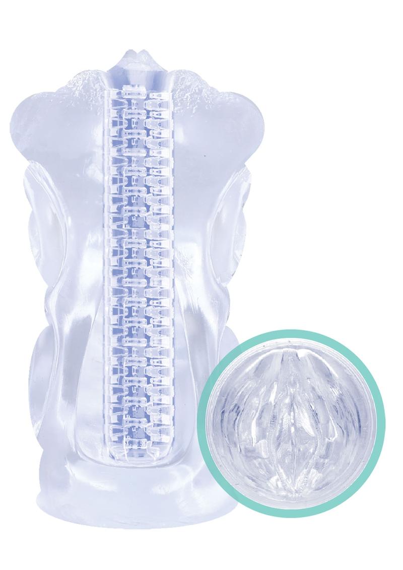 Jack-It Stroker Spirals - Clear/Frost