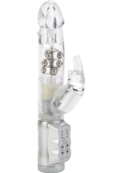 Jack Rabbit Beaded Rabbit Vibrator - Clear