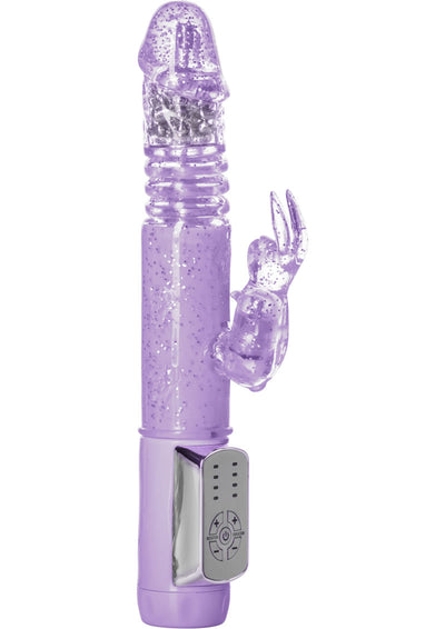 Jack Rabbit Petite Thrusting Rabbit Vibrator - Purple