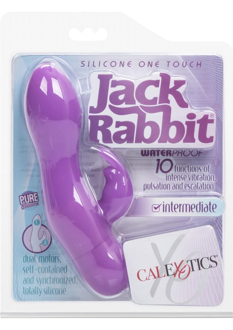 Jack Rabbit Silicone One Touch Rabbit Vibrator - Purple