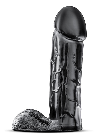 Jet Brutalizer Dildo with Balls - Black - XLarge - 15in