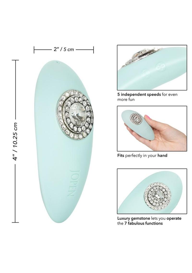 Jopen Pave Grace Silicone Rechargeble Massager with Crystals