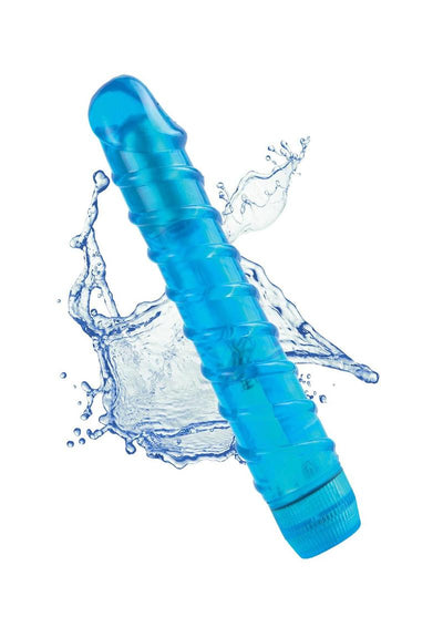 Juicy Jewels Aqua Crystal Vibrator - Blue