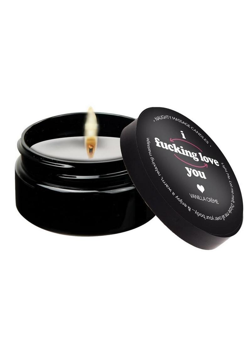 Kama Sutra Naughty Massage Candle I F*cking Love You - 2oz