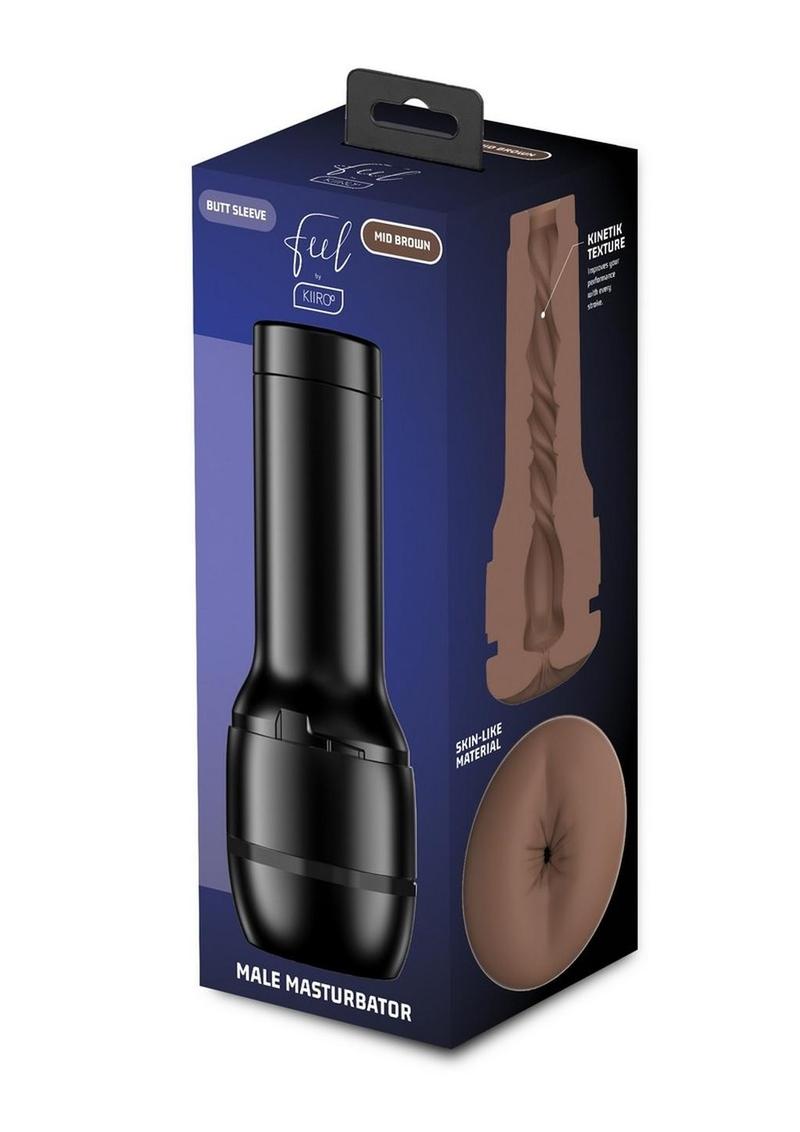 Kiiroo Feel Stroker - Butt - Caramel/Dark Caramel