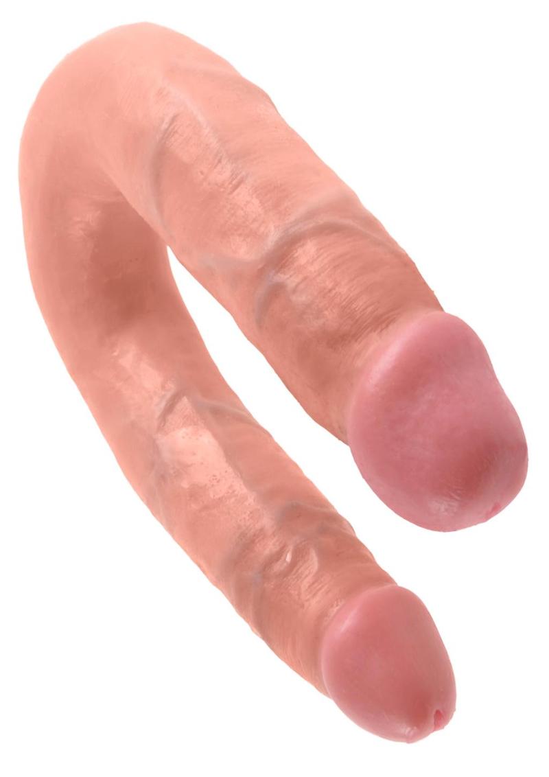 King Cock U-Shaped Medium Double Trouble Dildo