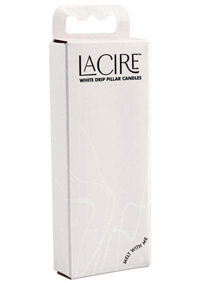 Lacire Drip Pillar Candles - White