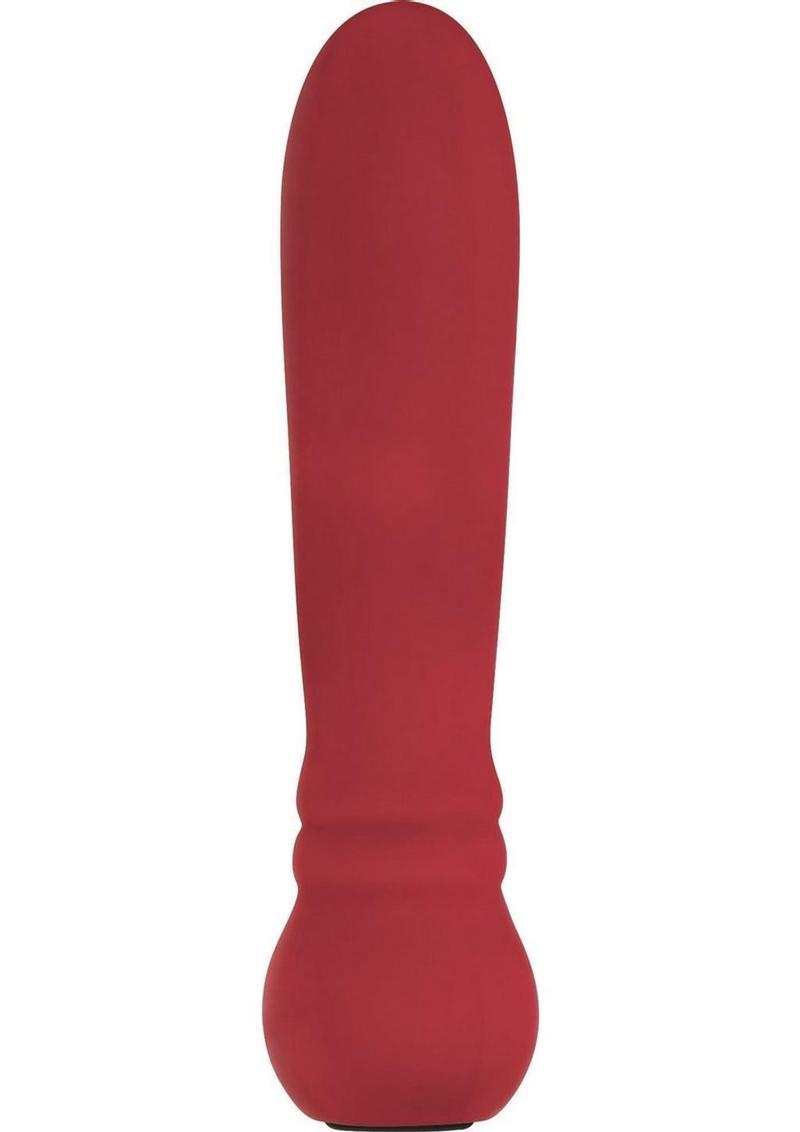 Lady In Red Rechargeable Silicone Bullet Vibrator with 17 Functions and Speeds