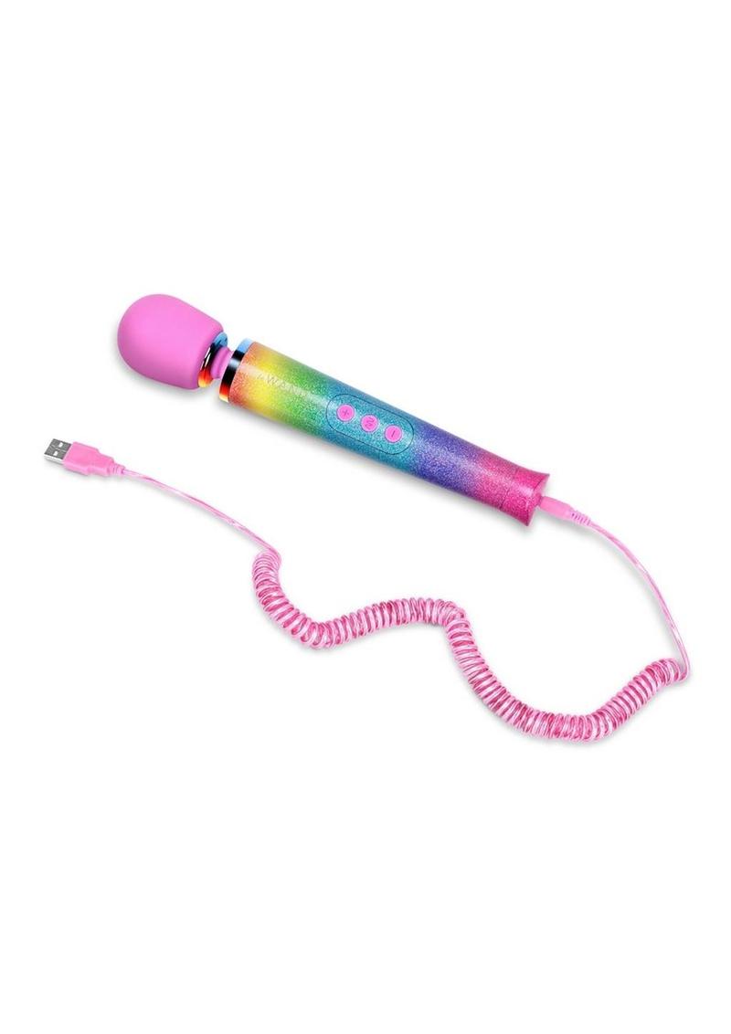 Le Wand All That Glimmers Petite Massager - Rainbow Ombre