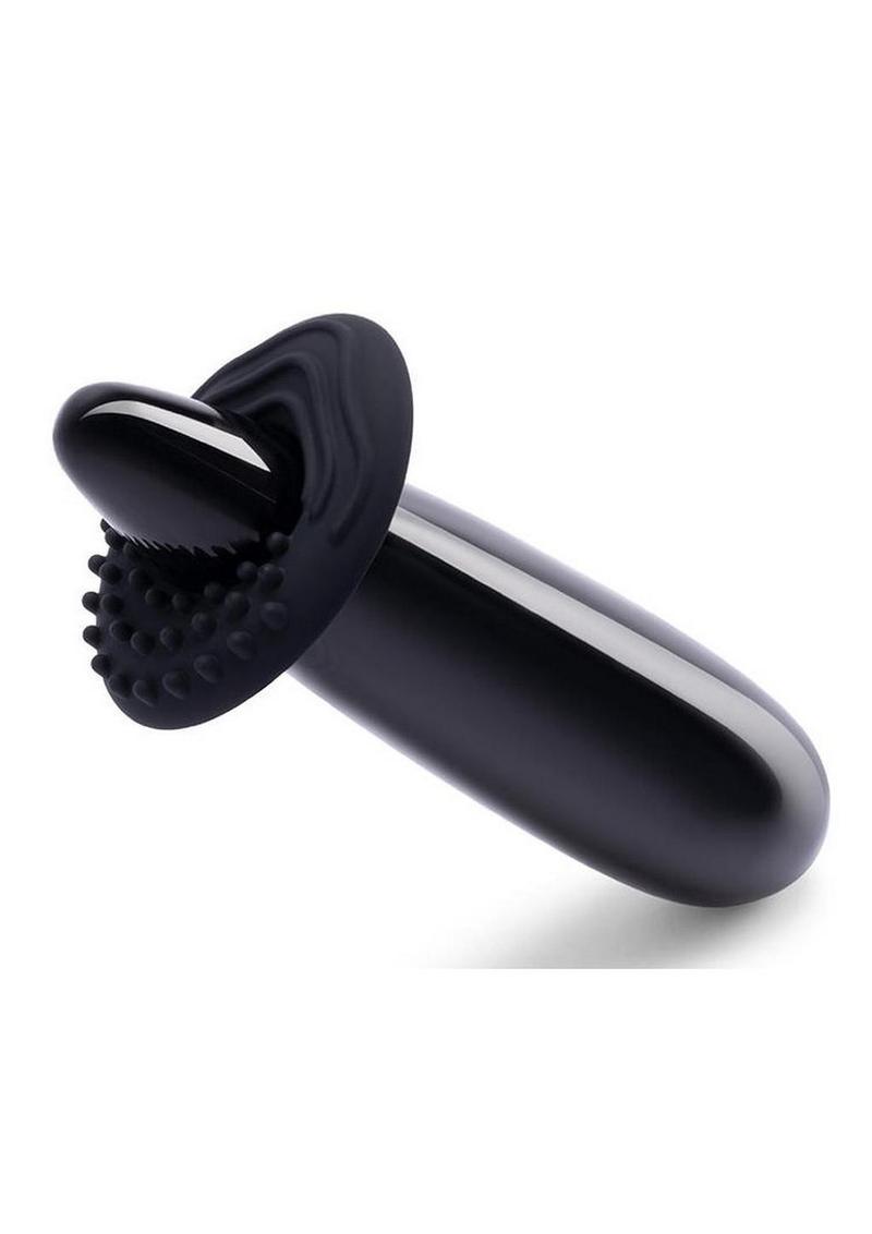 Le Wand Crystal Wand Probe with Silicone Ring - Black Obsidian