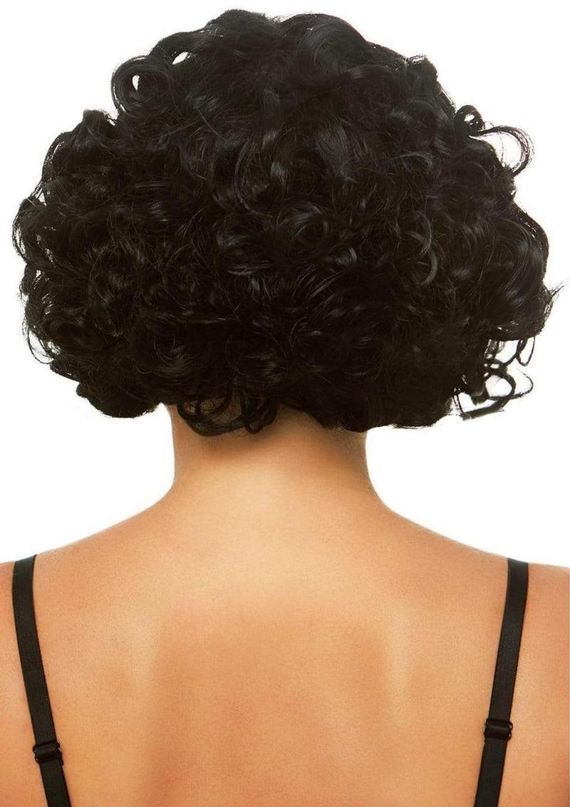 Leg Avenue Curly Bob Wig - Black - One Size