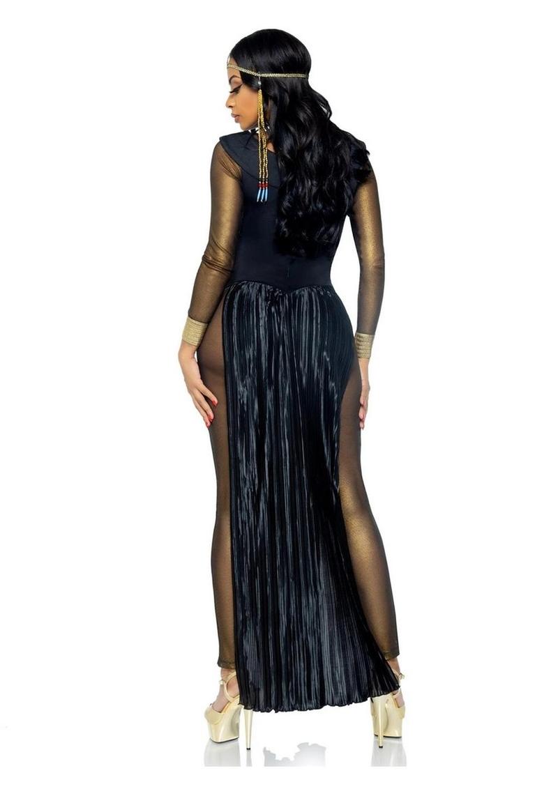 Leg Avenue Nile Queen Catsuit Dress with Jewel Collar Head