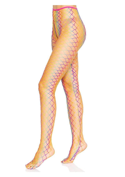 Leg Avenue Ombre Rainbow Woven Net Tight