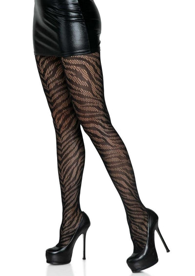 Leg Avenue Zebra Net Tights