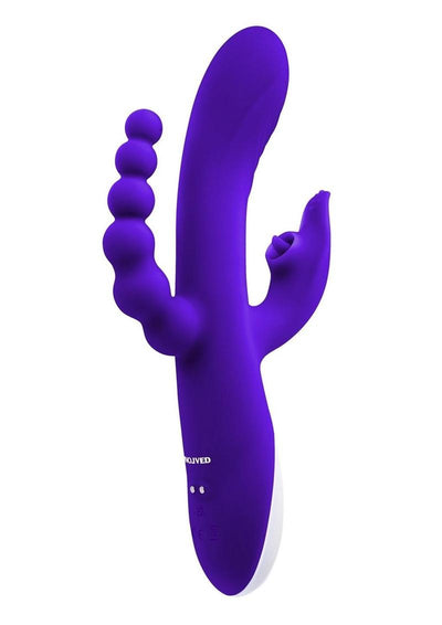 Lick Me Triple Stim Rechargeable Silicone Vibrator