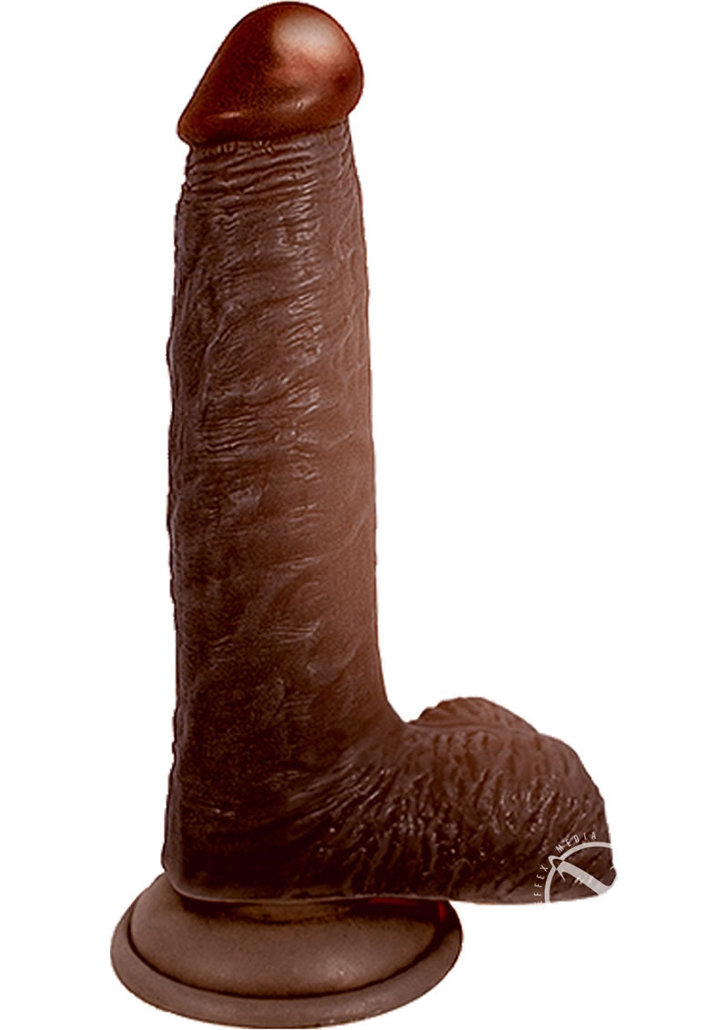 Lifelikes Black Baron Dildo - Chocolate - 5in