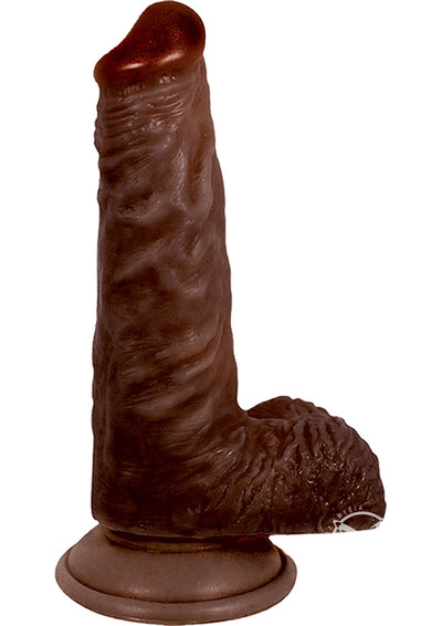 Lifelikes Black Duke Dildo - Chocolate - 7in