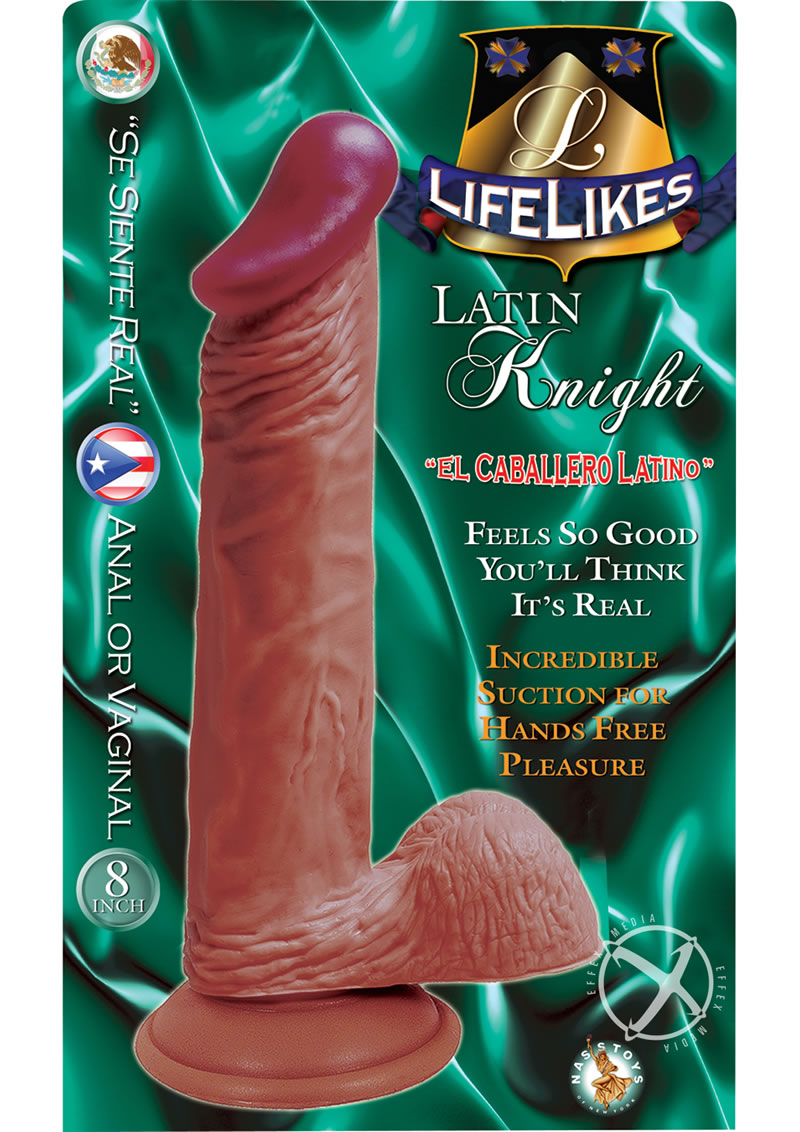 Lifelikes Latin Knight Dildo - Caramel - 8in