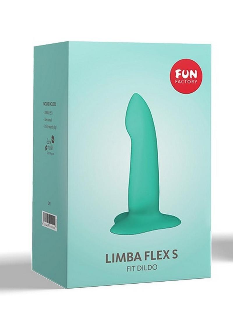 Limba S Silicone Posable Dildo with Suction Cup Base - Carribean - Blue