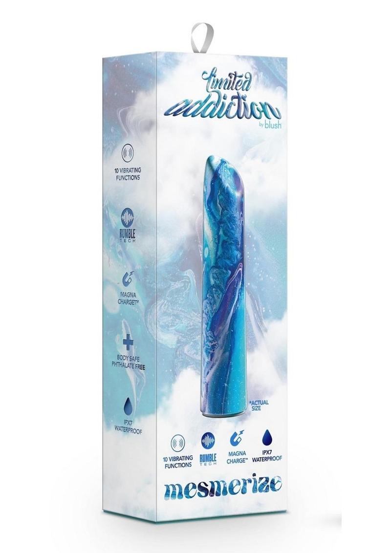 Limited Addiction Mesmerize Rechargeable Power Vibrator - Azure/Blue