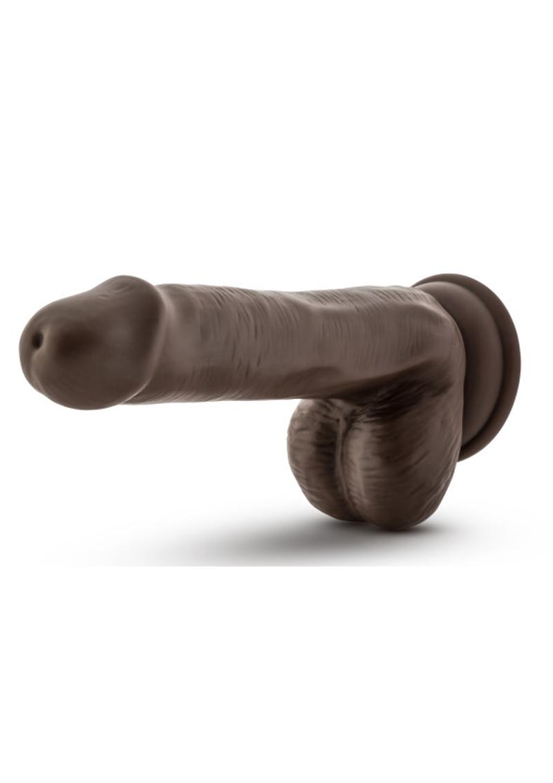 Loverboy Top Gun Tommy Dildo with Balls - Chocolate - 6.5in