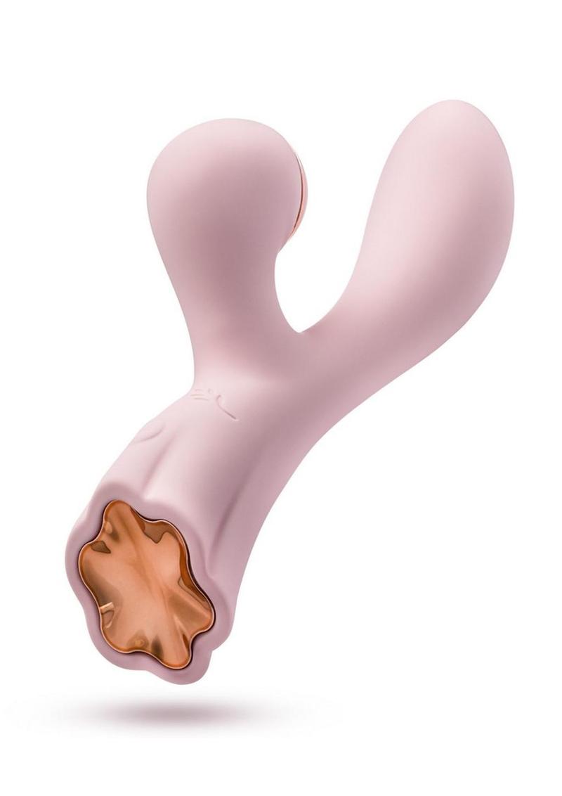 Lush Isabelle Rechargeable Silicone Air Pulse Clitoral Stimulator and G-Spot Vibrating Rabbit