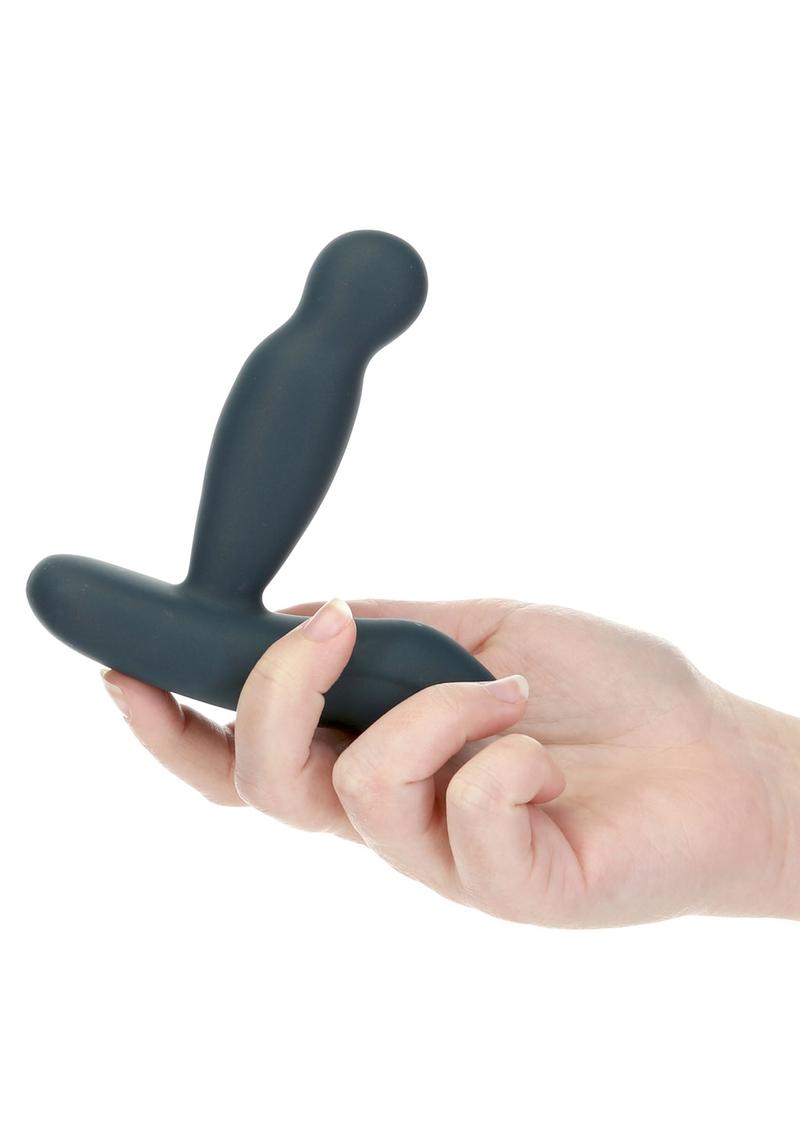 Lux Active Revolve Silicone Rechargeable Rotating and Vibrating Anal Massager with Remote Control