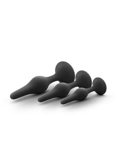 Luxe Beginner Silicone Butt Plug Kit 3 Sizes 3 Sizes