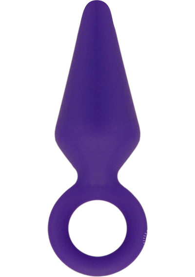 Luxe Candy Rimmer Silicone Butt Plug - Purple - Medium