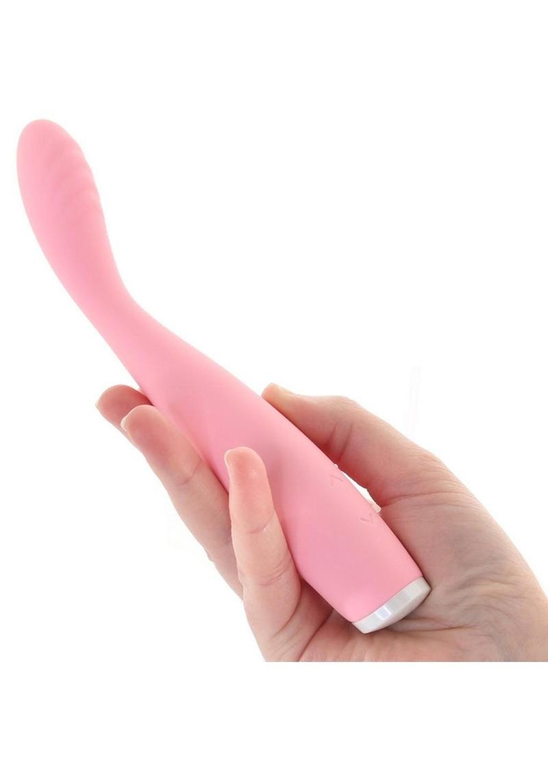 Luxe Lillie Silicone Rechargeable Vibrating Slim Wand Massager