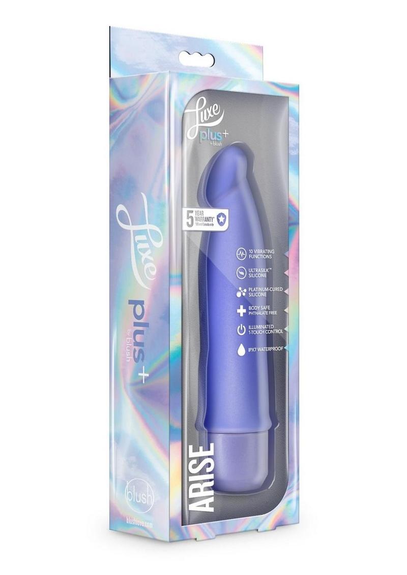 Luxe Plus Arise Silicone Vibrator - Blue/Periwinkle