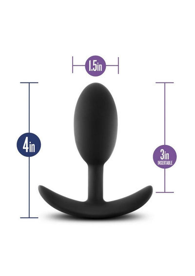 Luxe Wearable Vibra Slim Plug Silicone Butt Plug