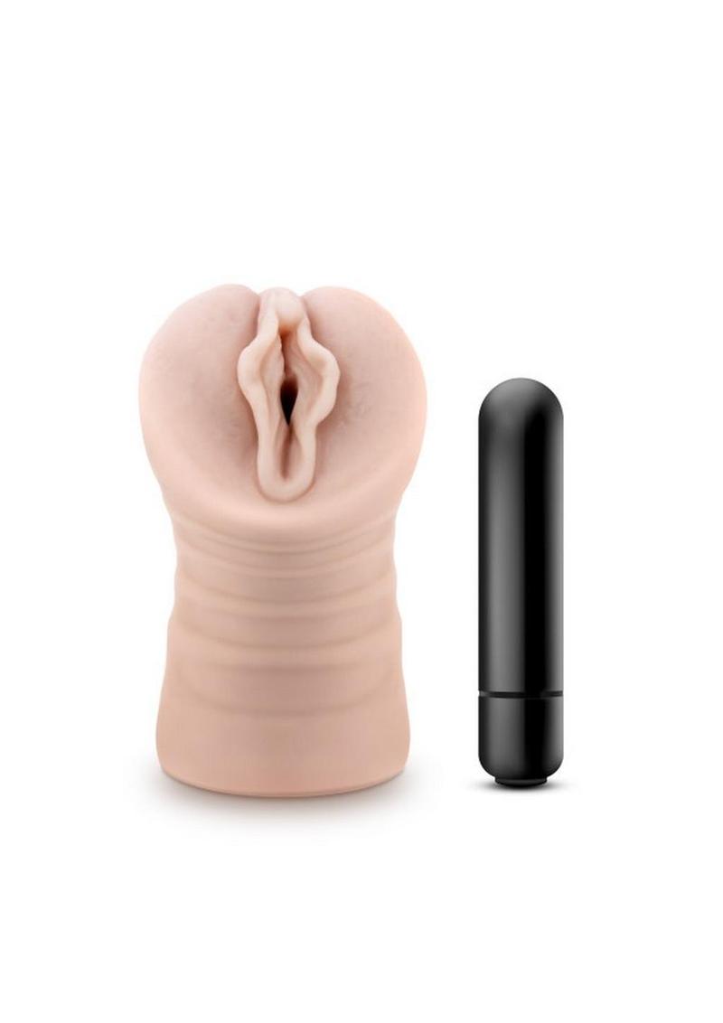 M For Men Ashley Vibrating Masturbator with Bullet - Pussy