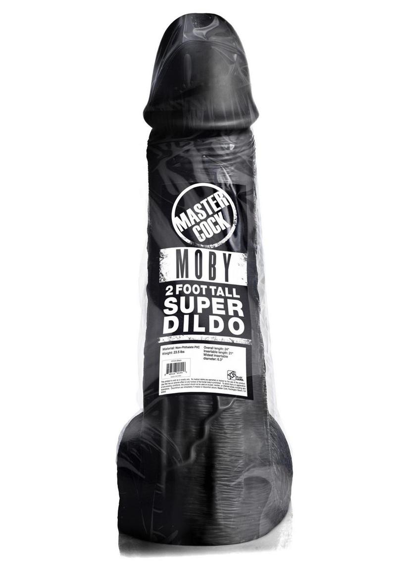 Master Cock Moby 2 Foot Tall Super Dildo - Black